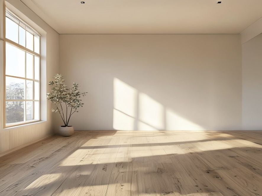 Your room before — empty